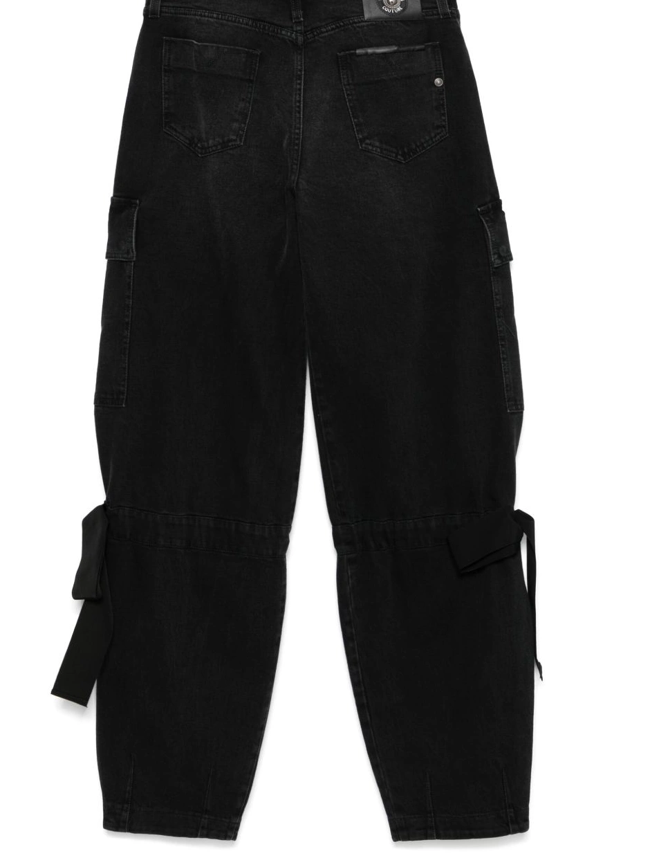Affordable cargo jeans ribbon-detail Couture Versace Women Jeans 0812
